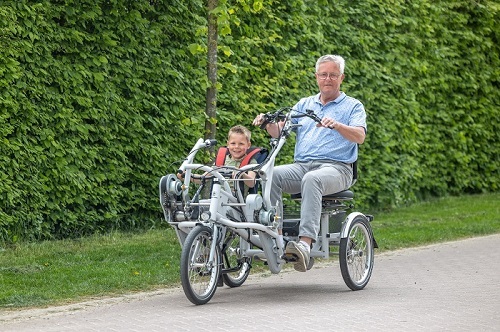 Duo-Fahrrad Van Raam Fun2Go mit Kindersitz