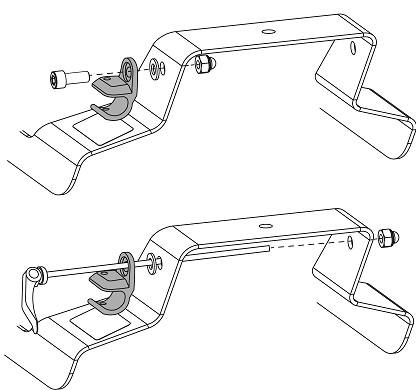 Easy Rider 3 bike trailer adapter line drawing