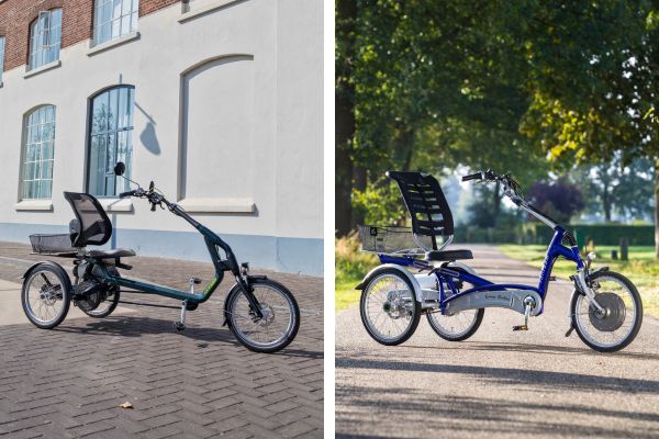 Design differences between Van Raam tricycles Easy Rider 3 and 2