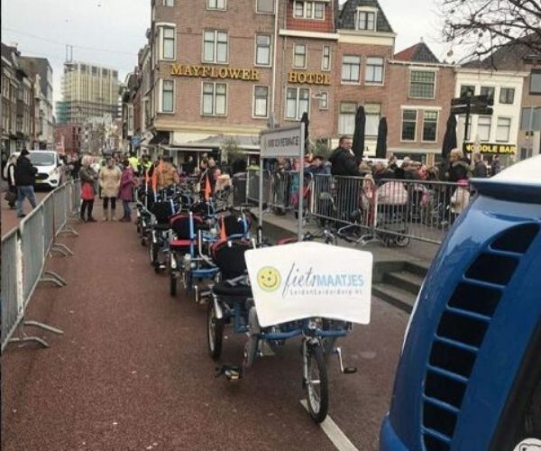 Van Raam duofiets Fun2Go voor Sinterklaas intocht in Leiden