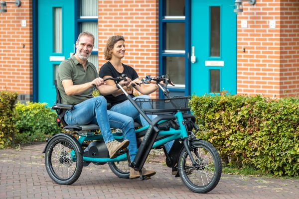 A therapeutic side by side tandem Fun2Go by Van Raam
