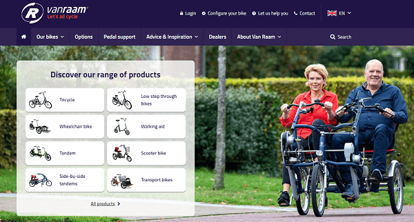 Van Raam website