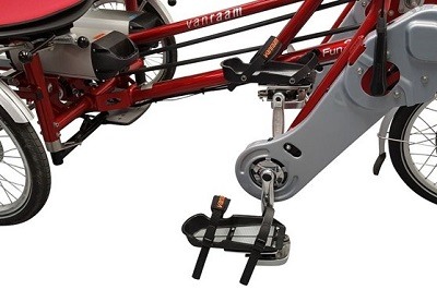 Option Van Raam side-by-side tandem foot fixation
