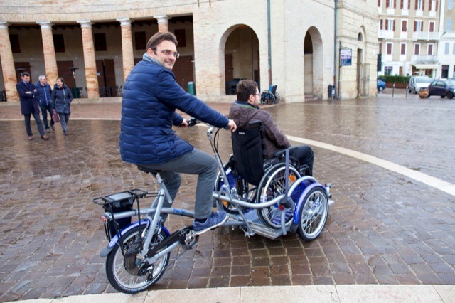 Wheelchair bike for sustainable mobility in Italy