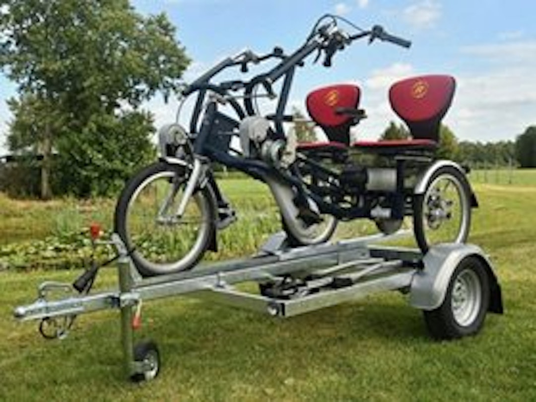 Trailer for Easy Rider tricycle and Fun2Go side-by-side tandem at Care4More