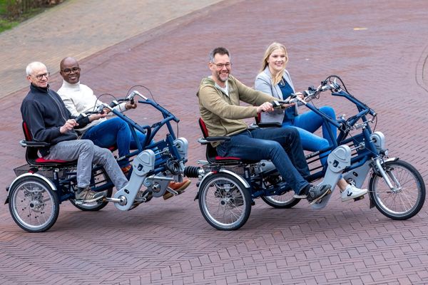 Gemeinsam Rad fahren ohne umzufallen van raam funtrain Duo Fahrrad